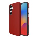 Raudonas dėklas telefonui Samsung A366 A36 5G Perfectionists Triangle su trikampių raštu