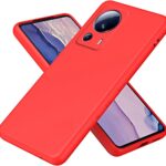 Raudonas dėklas Xiaomi 13 Lite X-level Dynamic su matine tekstūra ir kamerų apsauga