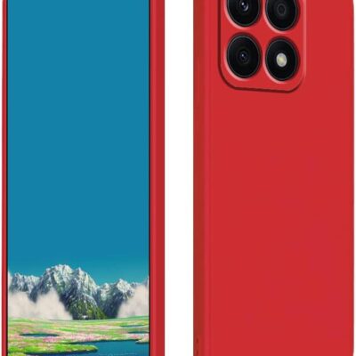 Raudonas dėklas Xiaomi Poco X6 Pro 5G Liquid Silicone 1.5mm aplinkui telefoną