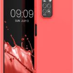 Raudonas dėklas Xiaomi Redmi Note 11 4G Note 11S Dynamic ekranas ir galinė kamera