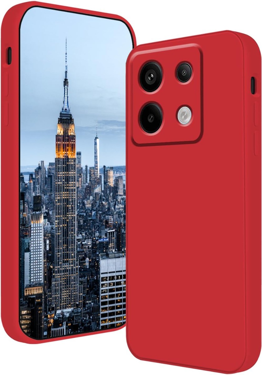 Raudonas dėklas Xiaomi Redmi Note 13 Pro 4G Poco M6 Pro 4G Liquid Silicone Raudonas dėklas Xiaomi Redmi Note 13 Pro 4G Poco M6 Pro 4G Liquid Silicone 1.5mm