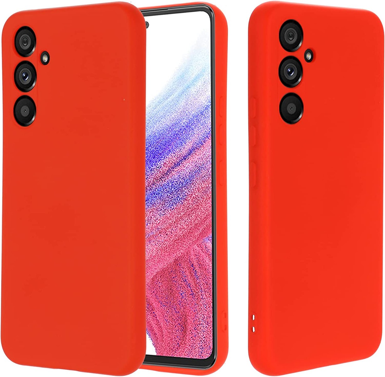 Raudonas silikoninis dėklas Samsung Galaxy A546 A54 5G Liquid Silicone Raudonas silikoninis dėklas Samsung Galaxy A546 A54 5G Liquid Silicone 1.5mm su matiniu paviršiumi