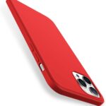 Raudonos spalvos dėklas Apple iPhone 12 12 Pro X-level Dynamic su kamerų apsauga