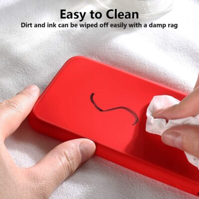 Raudonos spalvos dėklas Apple iPhone 12 Pro Max X-level Dynamic valomas drėgna servetėle