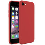 Raudonos spalvos dėklas Apple iPhone 6 6S X-level Dynamic matomas iš priekio ir nugarėlės