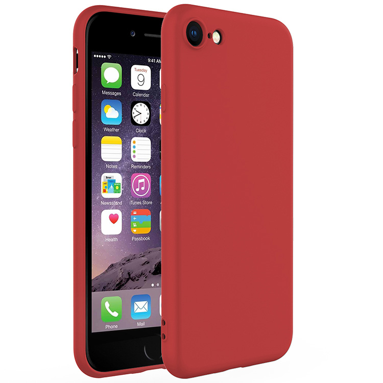 Raudonos spalvos dėklas Apple iPhone 6 6S X-level Dynamic Raudonos spalvos dėklas Apple iPhone 6 6S X-level Dynamic matomas iš priekio ir nugarėlės