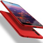 Raudonos spalvos dėklas Huawei P20 Pro ir P20 Plus telefonui X-level Guardian modelis