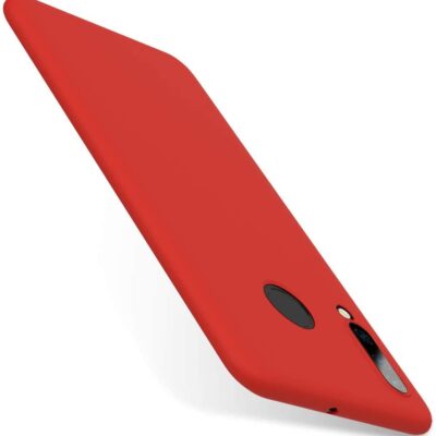 Raudonas dėklas Huawei P30 Lite X-level Dynamic su matiniu paviršiumi ir tiksliais kamera bei pirštų atspaudų jutiklio išpjovomis