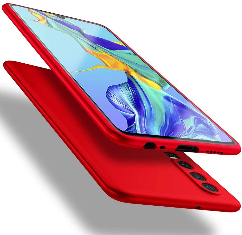 Raudonos spalvos dėklas Huawei P30 X-level Guardian Raudonos spalvos dėklas Huawei P30 X-level Guardian su matine tekstūra ir atverčiamu dizainu