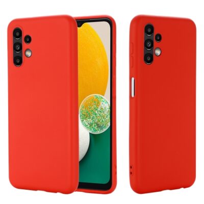 Raudonos spalvos dėklas Samsung Galaxy A135 A13 4G X-level Dynamic priekinė ir galinė pusė