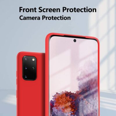 Raudonos spalvos dėklas Samsung Galaxy G986 S20 Plus X-level Dynamic su priekinės ekrano ir kameros apsauga