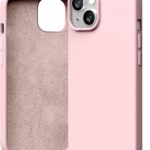 Rausvas dėklas Apple iPhone 15 Mercury Silicone, matomas silikoninis korpusas su minkšta vidine danga