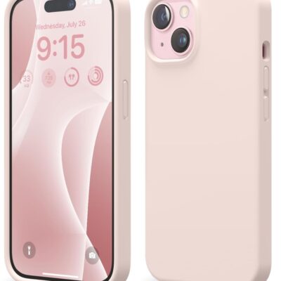 Rausvas dėklas Apple iPhone 15 Plus x-level dynamic su minkštu paviršiumi ir kamera atvira