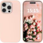 Rausvas dėklas Apple iPhone 15 Pro Max x-level dynamic matomas iš priekio ir nugarėlės su rožiniais atspalviais