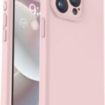 Rausvas dėklas Apple iPhone 16 Pro Liquid Silicone storio 1.5mm su matiniu paviršiumi