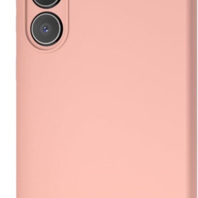 Rausvas dėklas Samsung Galaxy S711 S23 FE X-level Dynamic su trimis kamerų žiedais ir apsauga