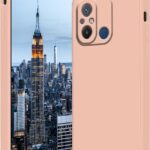 Rausvas dėklas Xiaomi Redmi 11A Liquid Silicone su fotoaparato apsauga