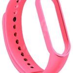 Rožinė apyrankė Xiaomi Mi Band 5 6 7 dydžio ir formos