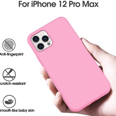 Rožinės spalvos dėklas Apple iPhone 12 Pro Max X-level Dynamic su lygiu paviršiumi ir apsauga nuo pirštų atspaudų