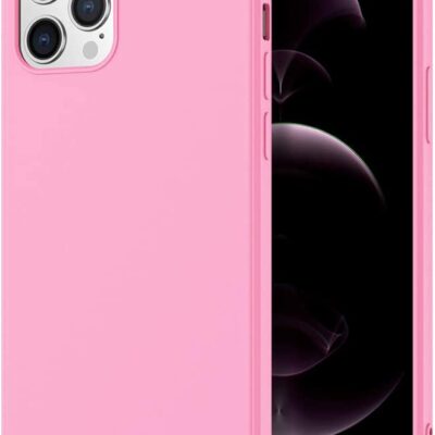 Rožinės spalvos dėklas Apple iPhone 12 Pro Max X-level Dynamic matomas iš priekio ir nugarėlės