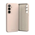 rozinio smelio spalvos silikono deklas samsung a175 a17 4g a176 a17 5g mercury silicone su trimis kameru iskarpomis
