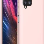 Rožinio smėlio dėklas Samsung Galaxy A125 A12 Mercury Silicone ant telefono