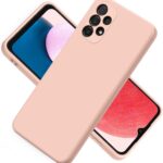 Rožinio smėlio dėklas Samsung Galaxy A135 A13 4G Mercury Silicone minkštas silikoninis korpusas