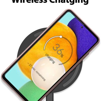 Rozinio smelio dezklas Samsung Galaxy A536 A53 5G Mercury Silicone silikono medziaga ir laidinis bevielio ikrovejas