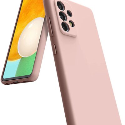 rozinio smelio deklas samsung galaxy a536 a53 5g mercury silicone is rievas telefonui rožinės spalvos silikoninis dėklas