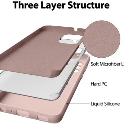 Rožinio smėlio dėklas Samsung Galaxy A725 A72 Mercury Silicone su trimis sluoksniais