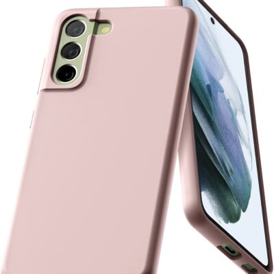 Rožinio smėlio dėklas Samsung Galaxy G990 S21 FE 5G Mercury Silicone su matiniu paviršiumi ir viršutiniu kamerų apsaugos išpjova