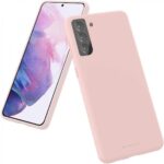 Rožinio smėlio dėklas Samsung Galaxy S22 Mercury Silicone telefonui