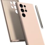 Rožinio smėlio dėklas Samsung Galaxy S918 S23 Ultra 5G Mercury Silicone su išpjovomis kameroms