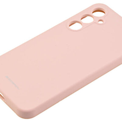 Rožinio smėlio dėklas Samsung S711 S23 FE Mercury Silicone silikono medžiagos