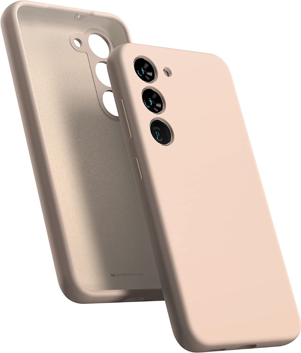 Rožinio smėlio dėklas Samsung S921 S24 Mercury Silicone Rožinio smėlio dėklas Samsung S921 S24 Mercury Silicone su išpjovomis trim kameroms ir mygtukams