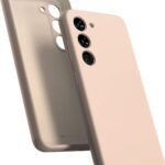 Rožinio smėlio dėklas Samsung S926 S24 Plus Mercury Silicone telefono apsaugai