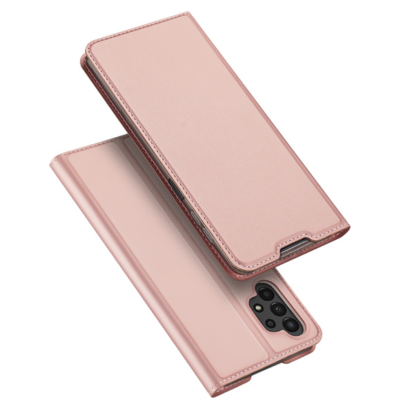 Rozinis-auksinis atverciamas deklo Samsung Galaxy A135 A13 4G Dux Ducis Skin Pro Rozinis-auksinis atverciamas deklo Samsung Galaxy A135 A13 4G dux ducis skin pro vaizdas