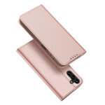 Rozinis-auksinis atverciamas dekla samsung galaxy a145 a14 4g a146 a14 5g dux ducis skin pro is dvieju pusių