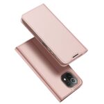 Rožinis-auksinis atverčiamas dėklas Xiaomi Mi 11 Lite su matomu kameros išpjova