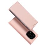 Rožinis-auksinis atverčiamas dėklas Xiaomi Redmi Note 14 Pro Plus 5G su matiniu paviršiumi ir tiksliais išpjovomis