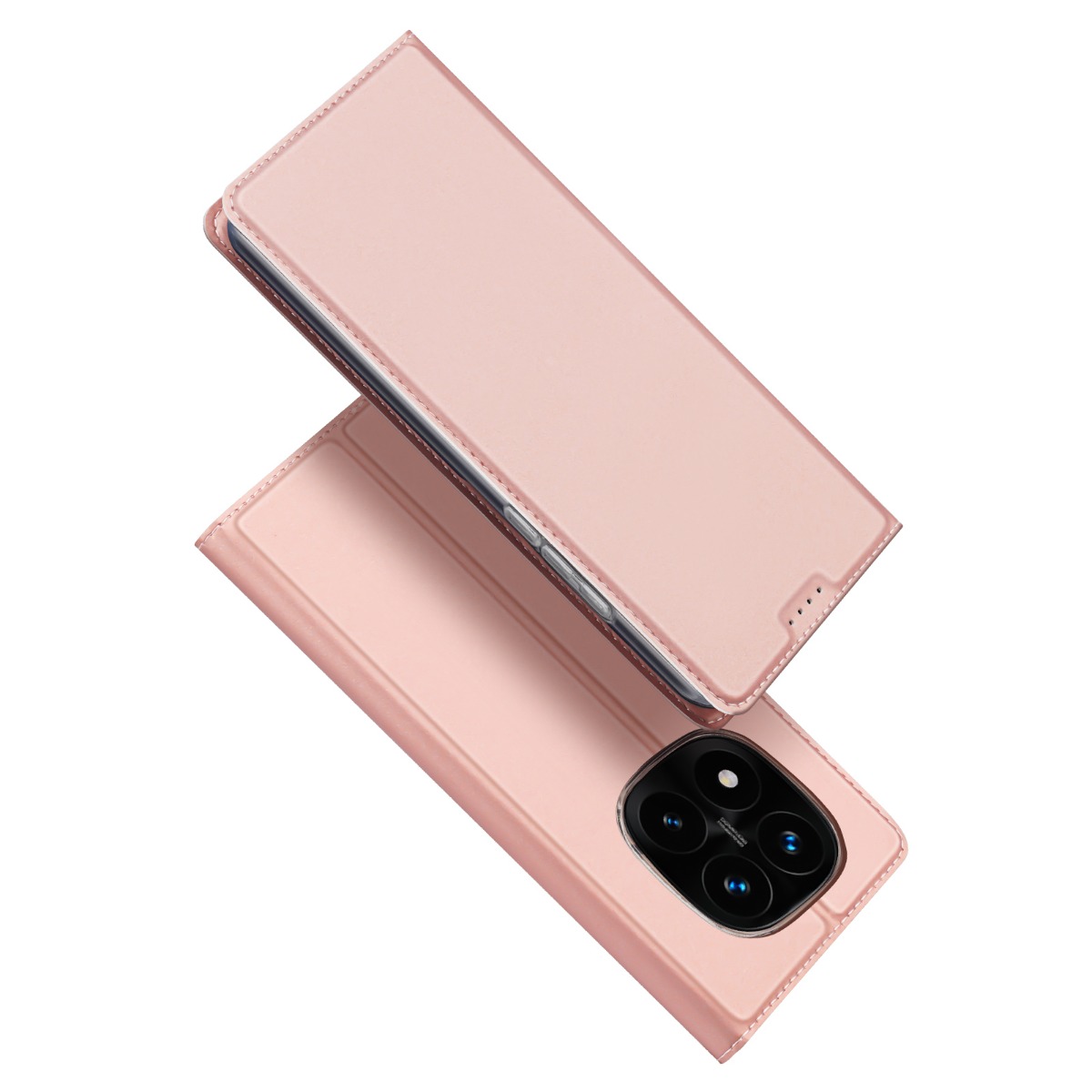 Rožinis-auksinis atverčiamas dėklas Xiaomi Redmi Note 14 Pro Plus 5G Dux Ducis Skin Pro Rožinis-auksinis atverčiamas dėklas Xiaomi Redmi Note 14 Pro Plus 5G su matiniu paviršiumi ir tiksliais išpjovomis