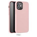 Rožinis dėklas Apple iPhone 12 mini Hoco Pure Series su matiniu paviršiumi ir apvaliais kampais