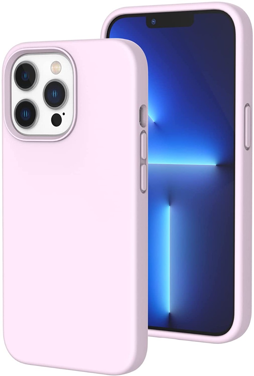 Rožinis dėklas Apple iPhone 13 Pro Max X-level Dynamic Rožinis dėklas Apple iPhone 13 Pro Max telefonu su matomu kamera ir ekranu.