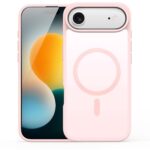 Rožinis dėklas Apple iPhone Air Dux Ducis Yind su kamera, matomas iš priekio ir galo