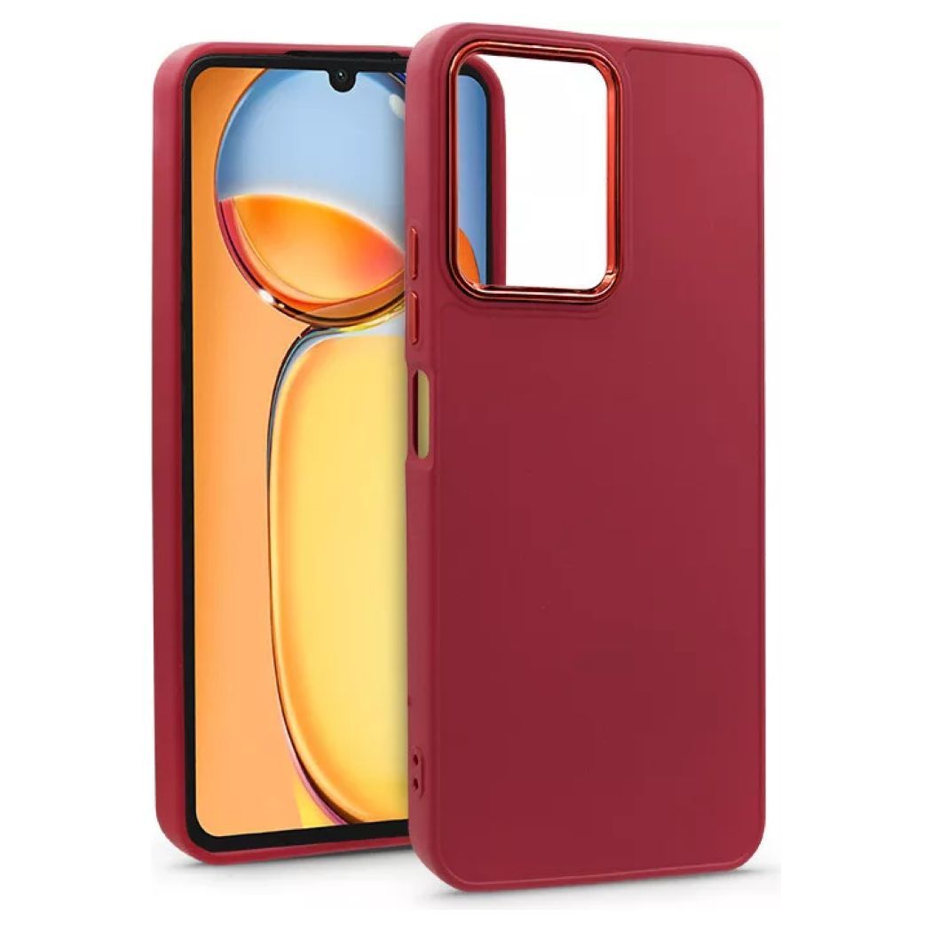 Rožinis dėklas FRAME telefonui Xiaomi Redmi 13C Rožinis dėklas FRAME telefonui Xiaomi Redmi 13C su matiniu paviršiumi ir ryškia kamera išpjova