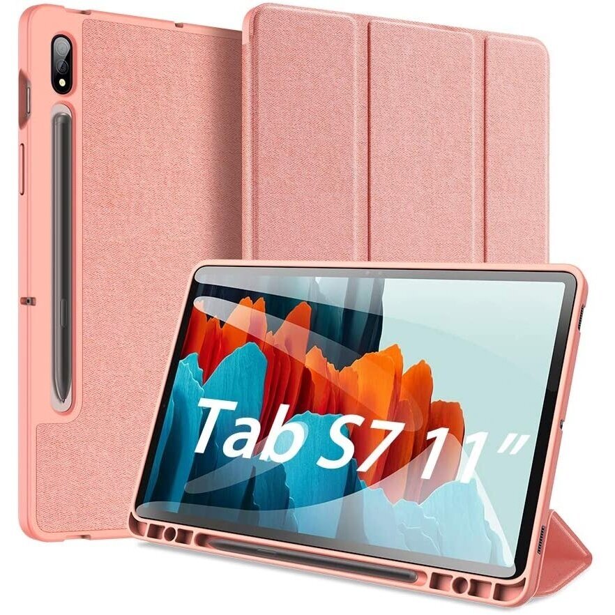 Rozinis deklo Samsung T870 T875 Tab S7 11 Dux Ducis Domo Rozinis deklo Samsung T870 T875 Tab S7 11 medzio tekstura ir nugaros kamera