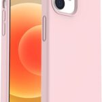 Rožinis silikoninis dėklas Apple iPhone 12 mini Liquid Silicone 1.5mm matomas panoraminis vaizdas