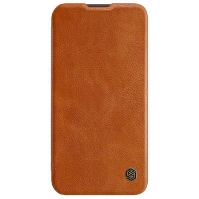 Rudas atverčiamas dėklas Samsung Galaxy S23 Plus nuo Nillkin Qin Pro