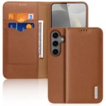 Rudas atverčiamas dėklas Samsung S931 S25 su kortelių ir pinigų skyreliais