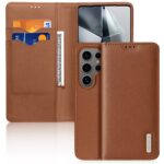 Rudas atverčiamas dėklas Samsung S938 S25 Ultra Dux Ducis Hivo su kortelių kišenėmis
